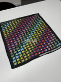 XL Caribbean Islands Satin Scarf 24x24in - Drawn & Handmade - L’Rochaé image 0